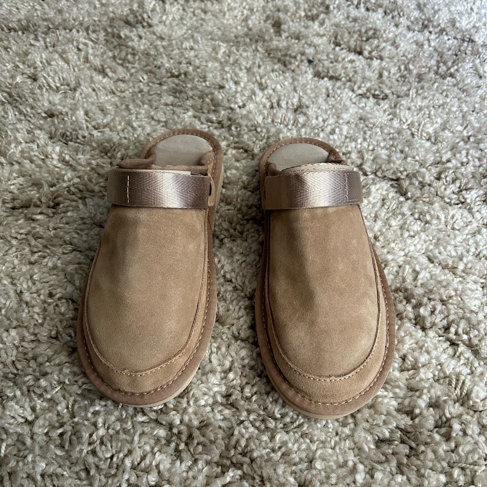 Ugg Tan Suede Slip-On Mules